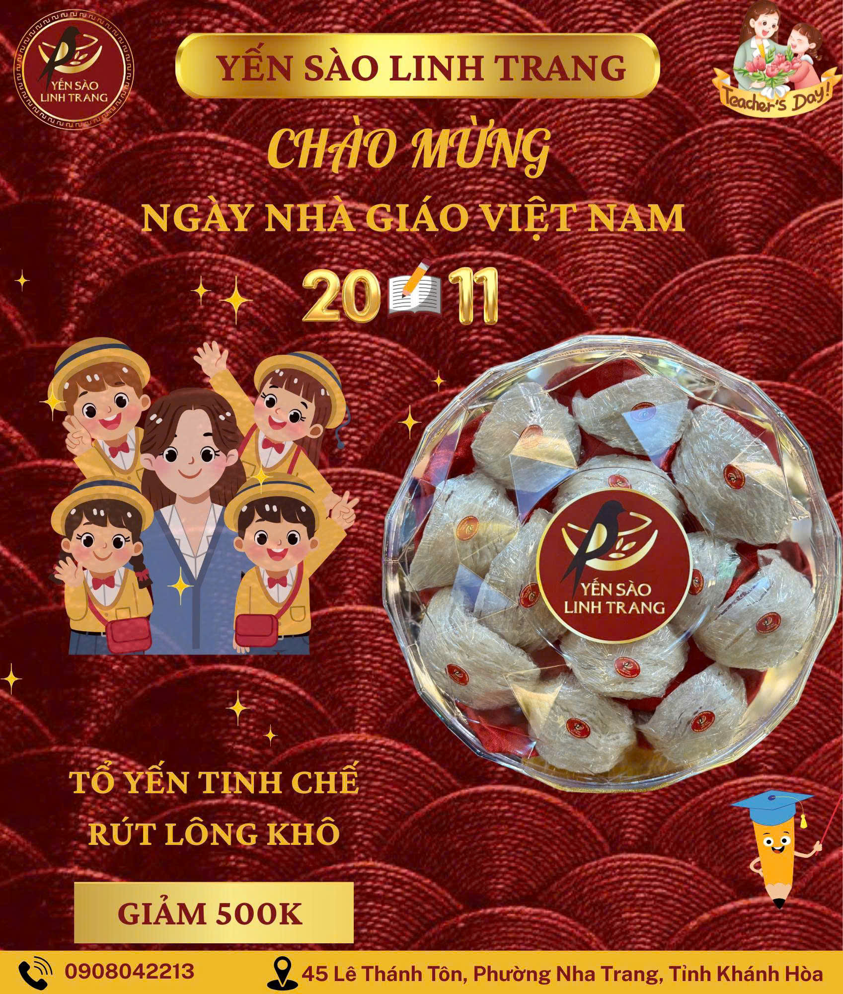 Set yến tinh chế rút lông khô